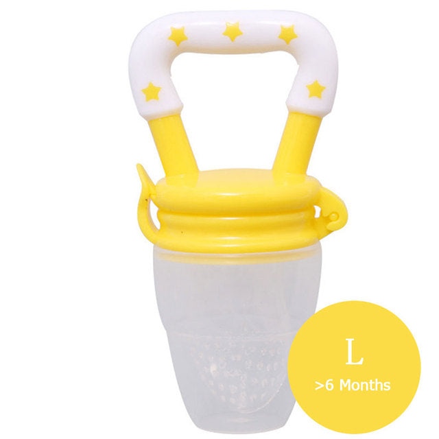 Happy Tiny Mart Silicone Mesh Baby Fruit Feeder and Teething Toy