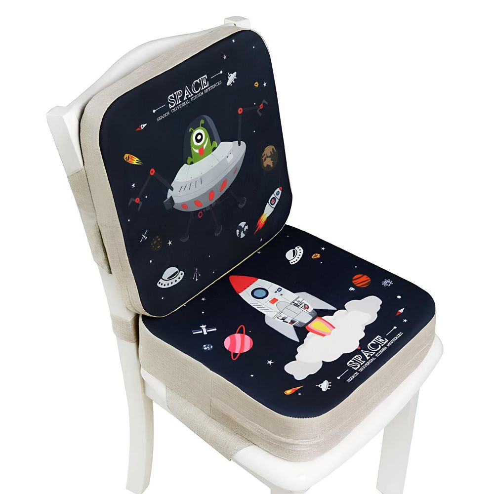 Happy Tiny Mart Cotton Polyester Portable Chair Booster Cushion for Children