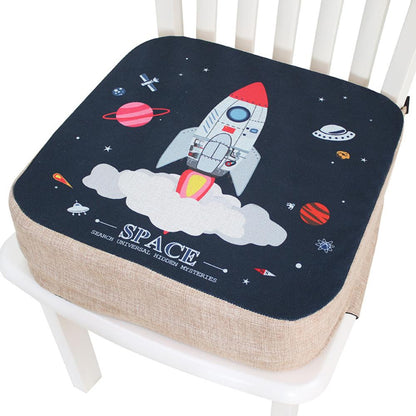 Happy Tiny Mart Cotton Polyester Portable Chair Booster Cushion for Children