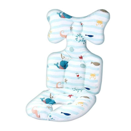 Cotton and Silk Cotton Breathable Stroller Cushion for Airflow and Support