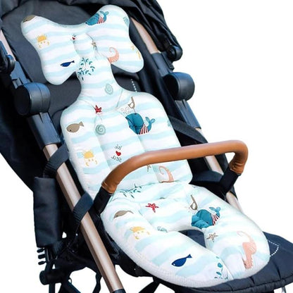 Cotton and Silk Cotton Breathable Stroller Cushion for Airflow and Support