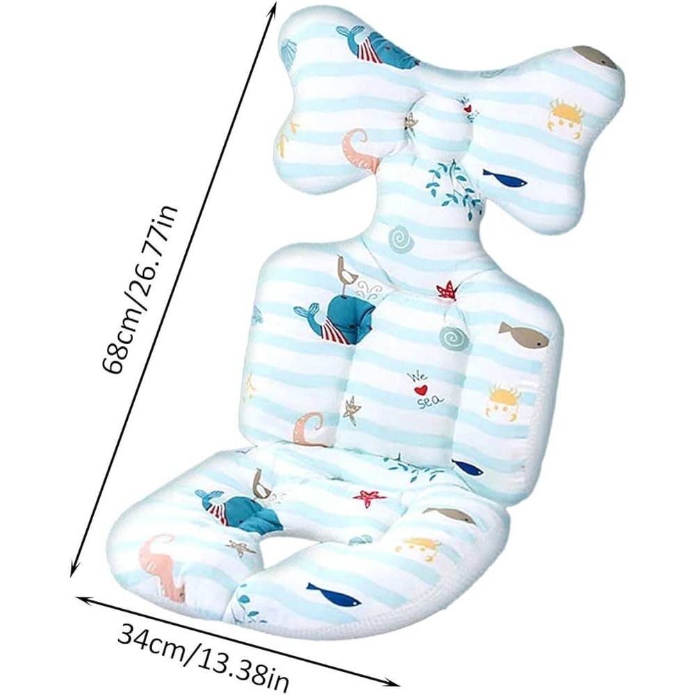 Cotton and Silk Cotton Breathable Stroller Cushion for Airflow and Support