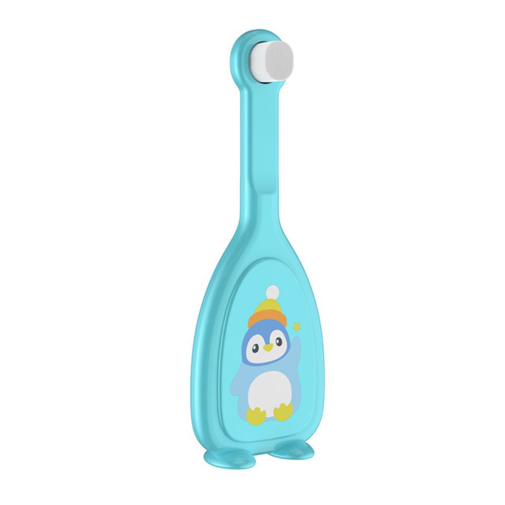 Silicone U-Shaped Manual Toothbrush for Children with 360 Degree Cleaning Function