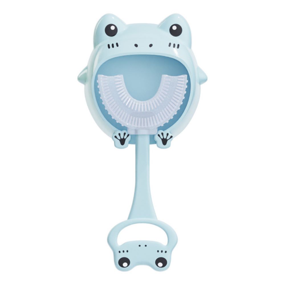 Happy Tiny Mart Food Grade Silicone U-Shaped Manual Training Toothbrush for Children