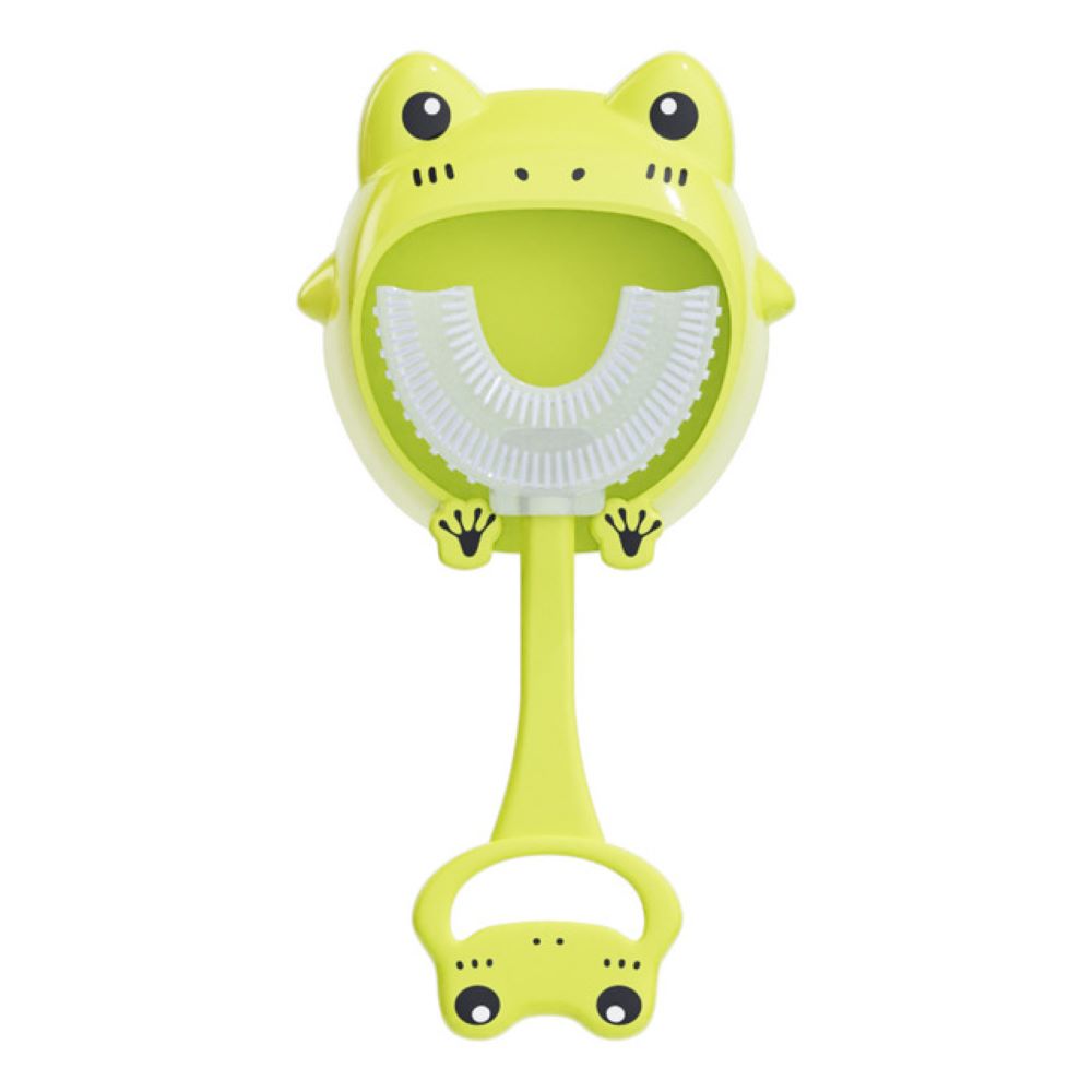 Happy Tiny Mart Food Grade Silicone U-Shaped Manual Training Toothbrush for Children