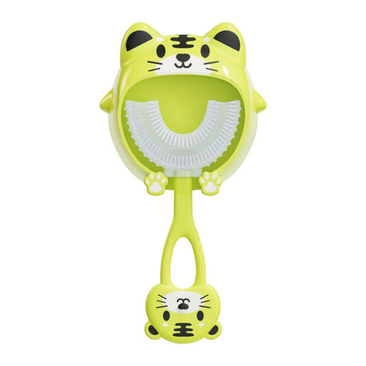 Happy Tiny Mart Food Grade Silicone U-Shaped Manual Training Toothbrush for Children