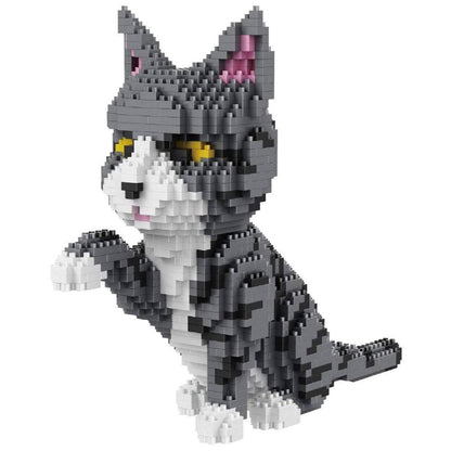 Happy Tiny Mart ABS Plastic Animal Building Block Kit For Pet Models