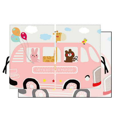 Pongee and Polyester Magnetic Car Side Window Sunshade Curtain for Children