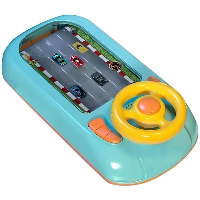 Happy Tiny Mart Electric ABS Plastic Interactive Steering Wheel Driving Simulator Racing Game