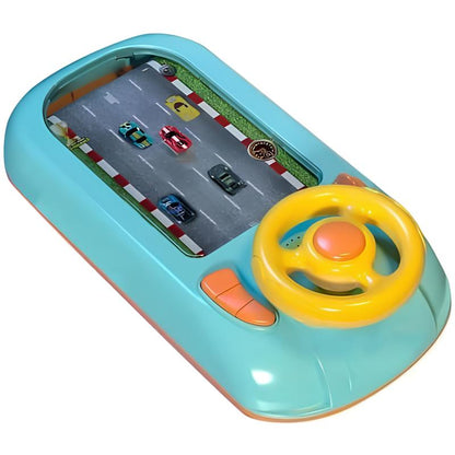 Happy Tiny Mart Electric ABS Plastic Interactive Steering Wheel Driving Simulator Racing Game