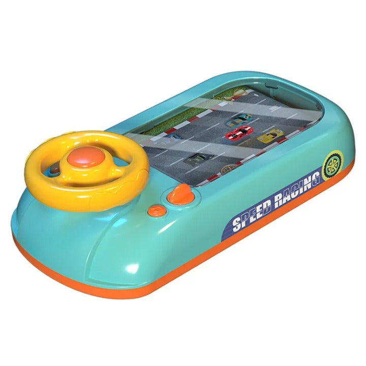 Happy Tiny Mart Electric ABS Plastic Interactive Steering Wheel Driving Simulator Racing Game