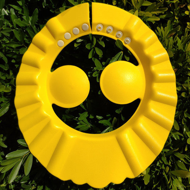 Happy Tiny Mart Adjustable EVA Plastic Waterproof Bath Cap for Shampoo Protection
