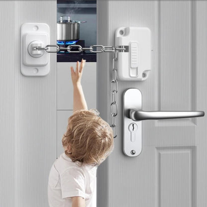Happy Tiny Mart Aluminum and ABS Adjustable Window and Door Safety Lock