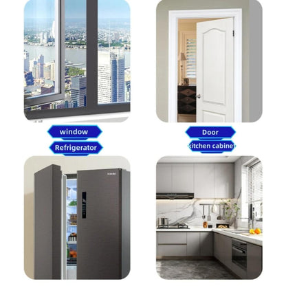 Happy Tiny Mart Aluminum and ABS Adjustable Window and Door Safety Lock