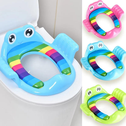 Plastic Portable Hand-held Potty Training Seat for Standard Toilet Seats