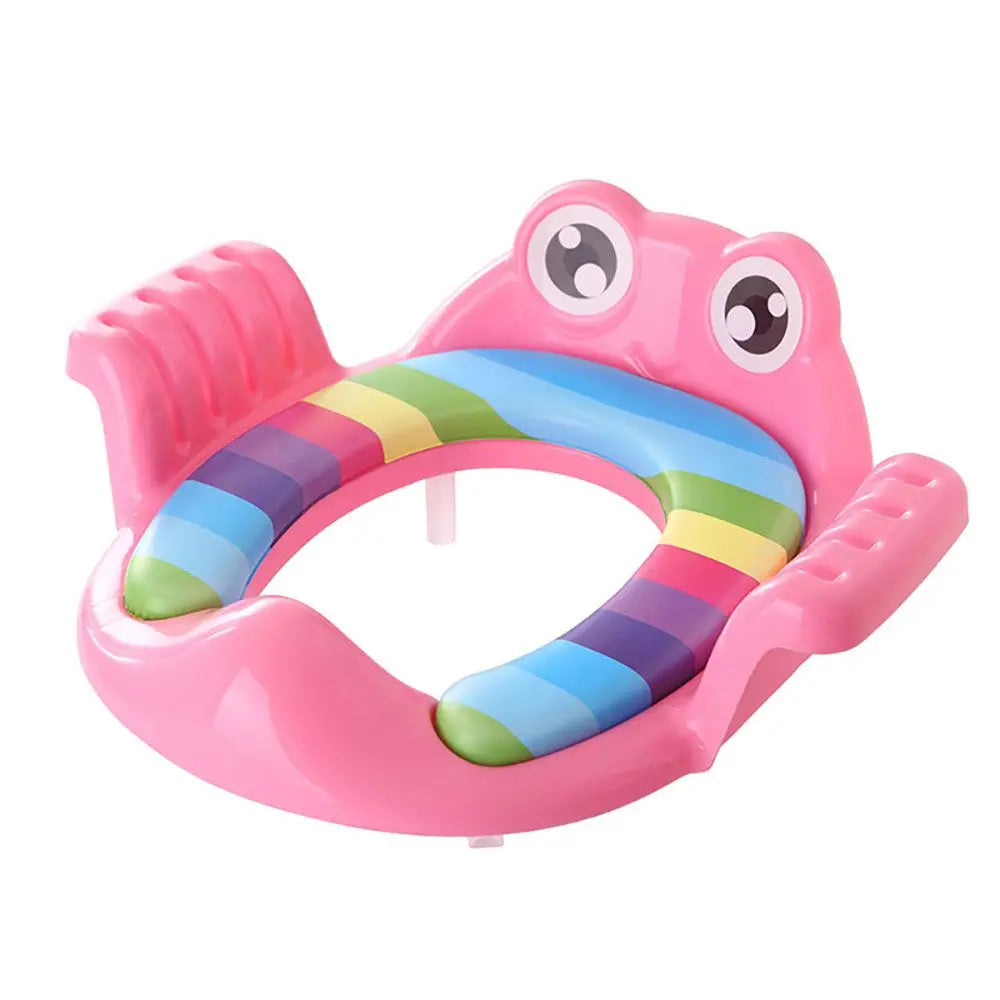Plastic Portable Hand-held Potty Training Seat for Standard Toilet Seats