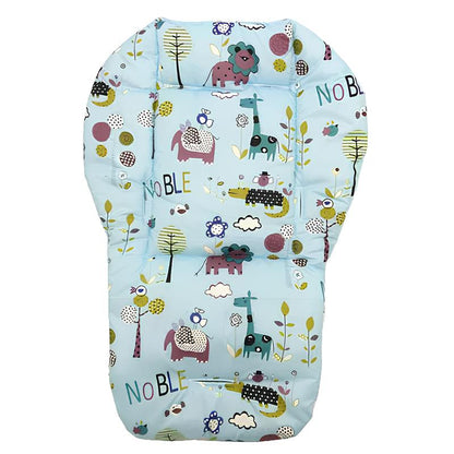 Happy Tiny Mart Padded Cotton Highchair Cushion with Integrated Harness Slots