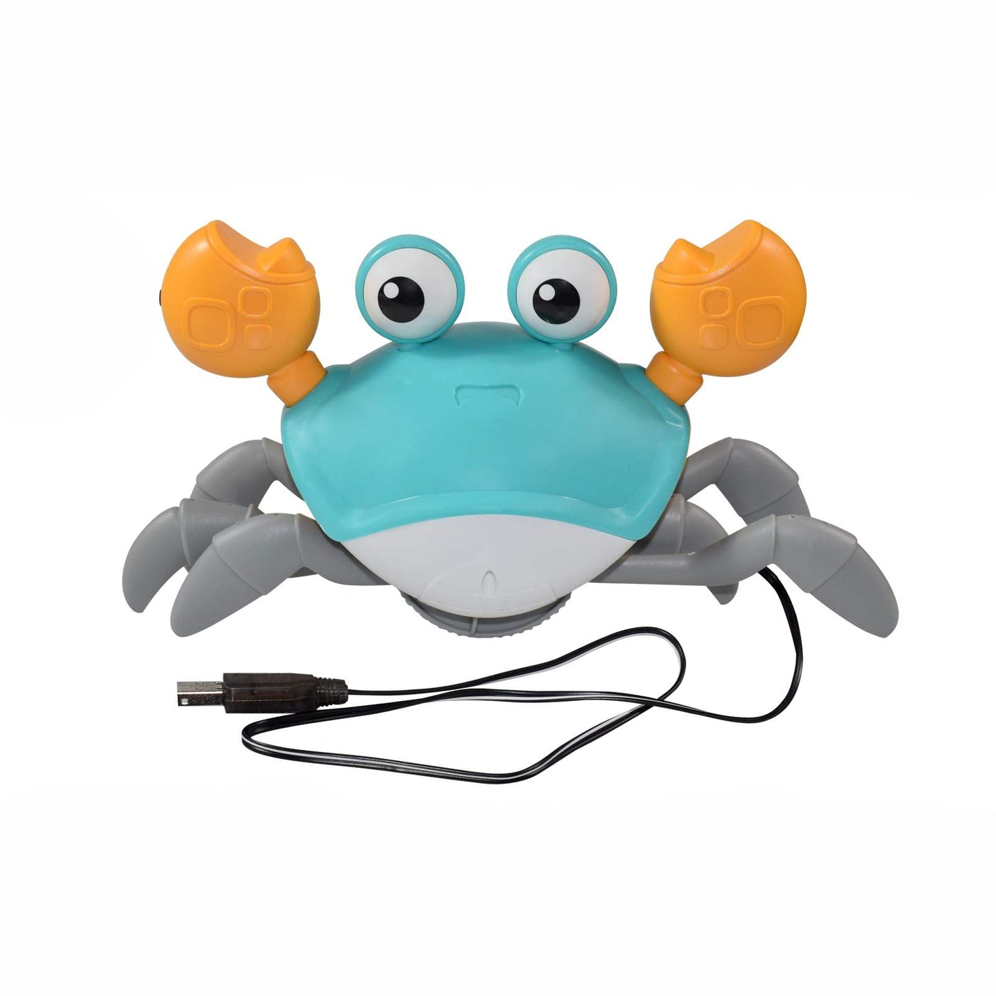 Happy Tiny Mart ABS Sensing Crawling Crab Toy with Music and Lights