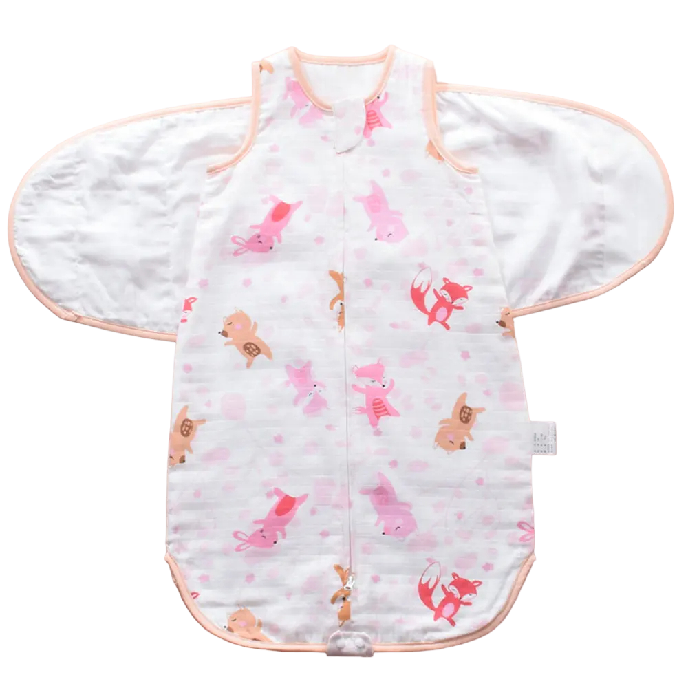 Combed Cotton and Bamboo Fibre Wearable Swaddle Wrap for Diaper Changes