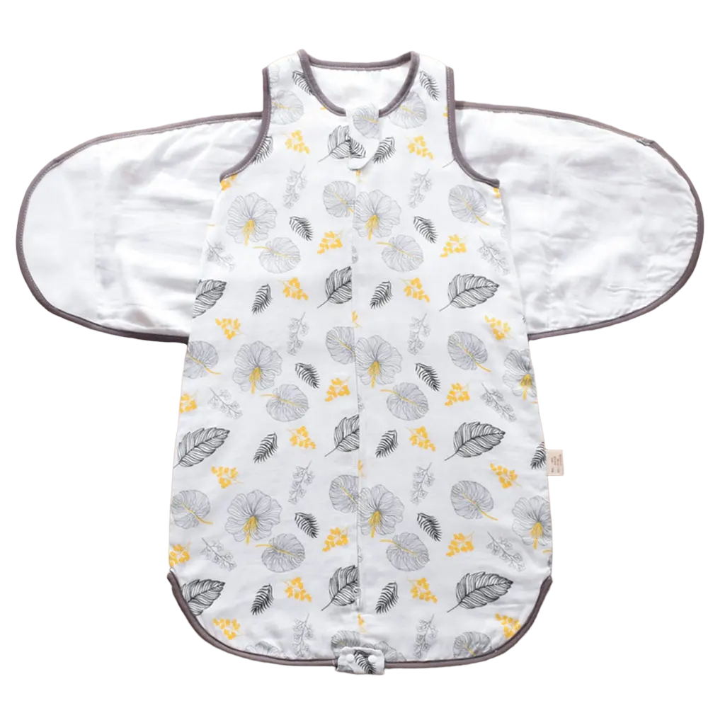 Combed Cotton and Bamboo Fibre Wearable Swaddle Wrap for Diaper Changes