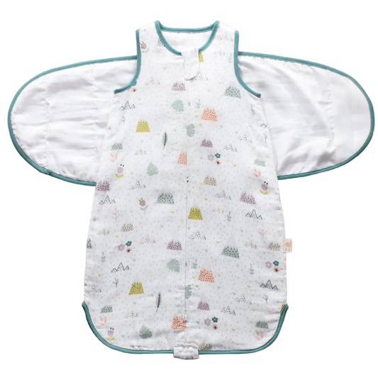 Combed Cotton and Bamboo Fibre Wearable Swaddle Wrap for Diaper Changes