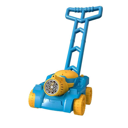 Plastic Battery Powered Automatic Bubble Blower Push Cart With LED Lights
