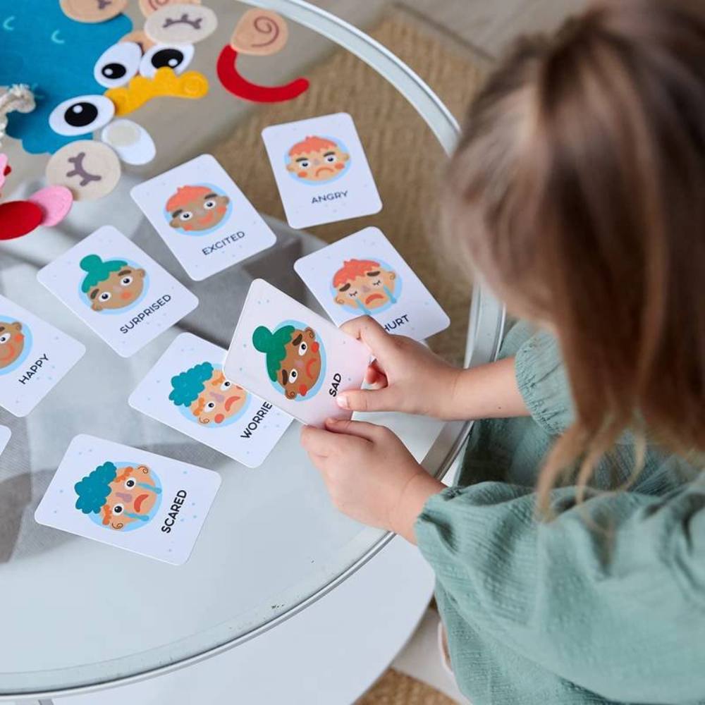 Happy Tiny Mart Felt Montessori Facial Expression Board For Emotion Identification