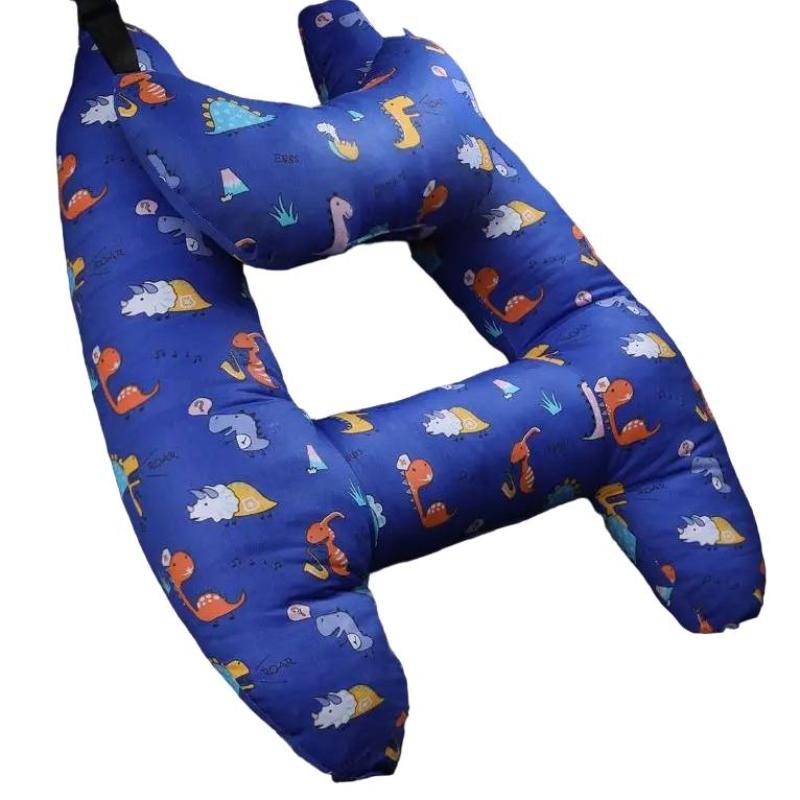 Happy Tiny Mart PP Cotton H-Shape Travel Pillow for Vehicular Head Support