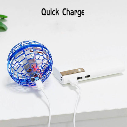 Plastic LED Rotating Induction Hover Ball for Aerobatic Flight Performance