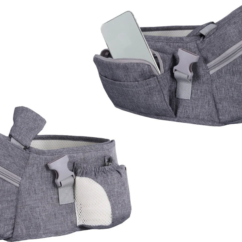 Happy Tiny Mart Polyester Hip Seat Baby Carrier with Adjustable Support Straps