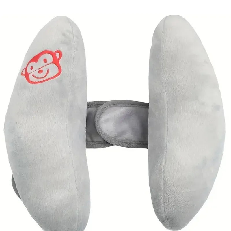 Infant Adjustable Polyester Cotton Head Support Pillow for Strollers and Seats
