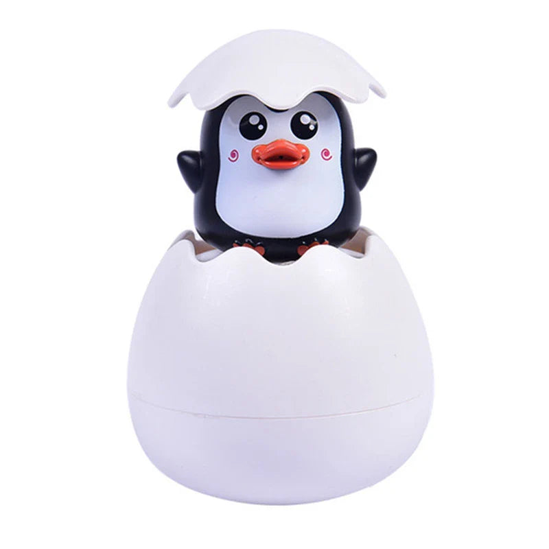 ABS Plastic Egg Shape Water Spraying Bath Toy for Infants