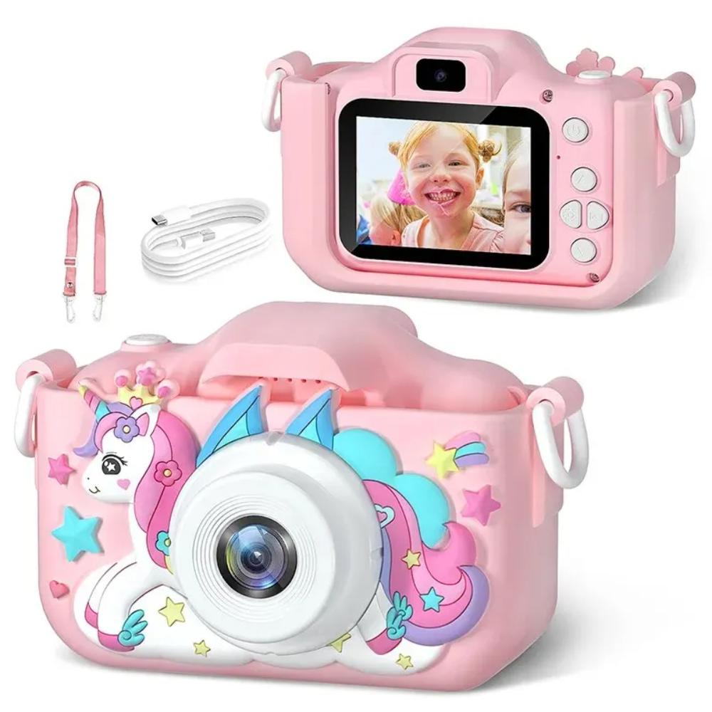 Happy Tiny Mart Dual Lens 1080P Digital Camera with Silicone Case