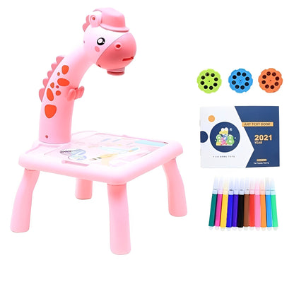 ABS Plastic LED Projection Drawing Table with Adjustable Light and Music