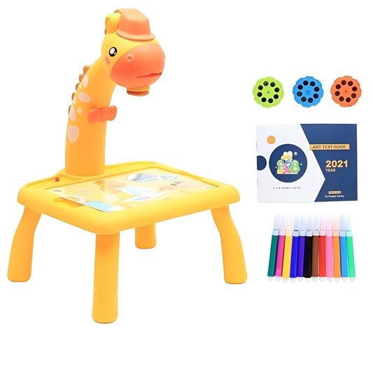 ABS Plastic LED Projection Drawing Table with Adjustable Light and Music