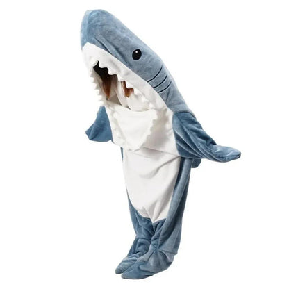 Happy Tiny Mart Flannel Fabric Shark Wearable Sleeping Bag for Children