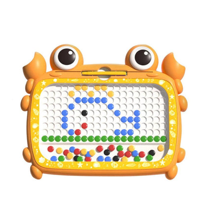 Happy Tiny Mart Polycarbonate Crab Shaped Magnetic Bead Drawing Board