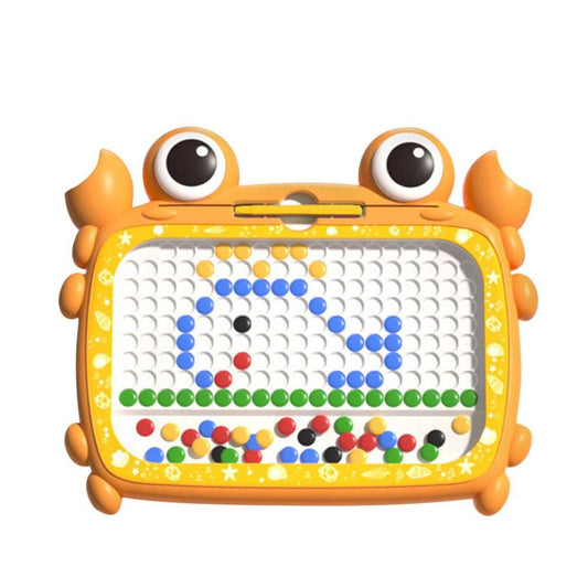 Happy Tiny Mart Polycarbonate Crab Shaped Magnetic Bead Drawing Board