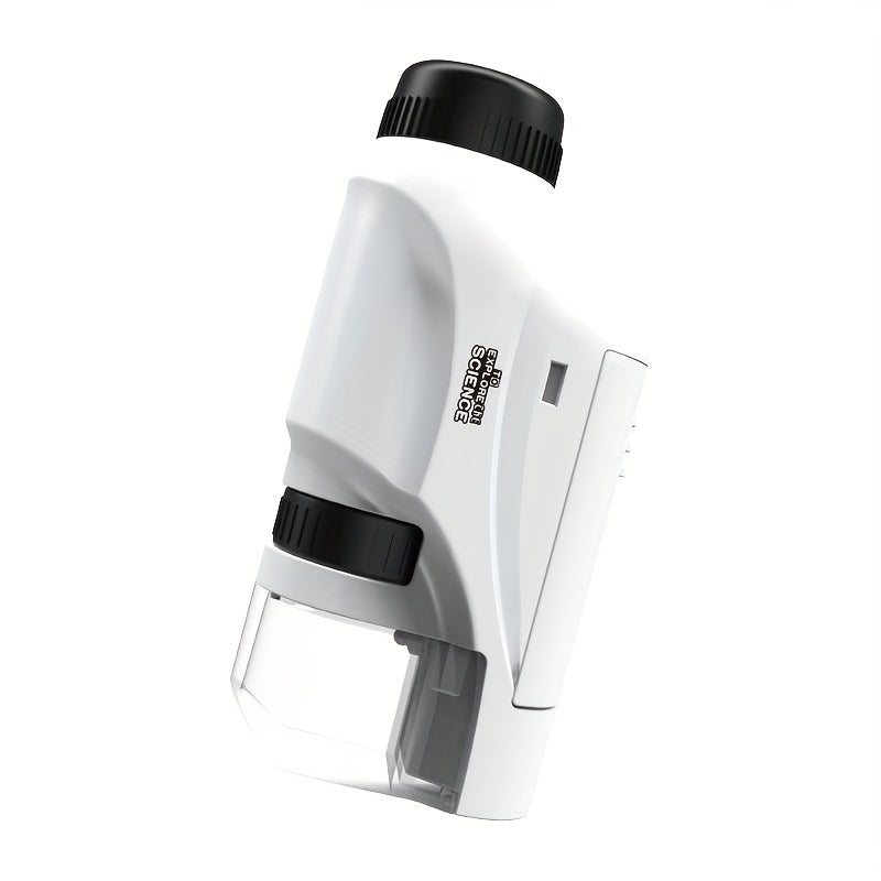 Plastic Portable Handheld Mini Microscope with LED Light and 60-120X Magnification
