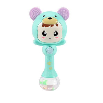 Happy Tiny Mart ABS Plastic Handheld Musical Rattle Toy with Lights