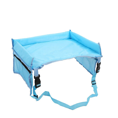 Waterproof Padded Fabric Car Seat Lap Tray with Storage Pockets