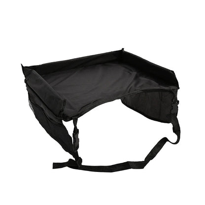 Waterproof Padded Fabric Car Seat Lap Tray with Storage Pockets