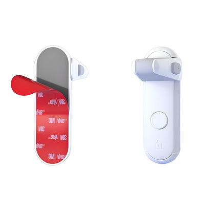 Adhesive Plastic Door Lever Lock for Child Safety and Access Control