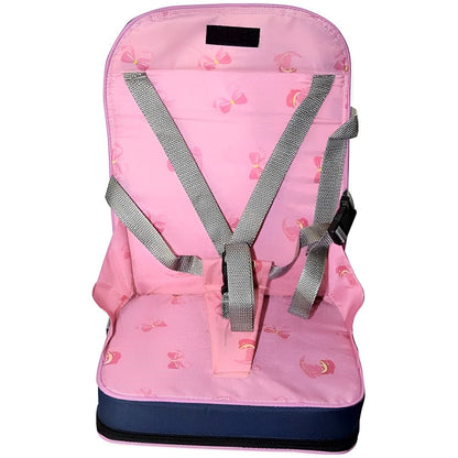Portable Oxford Cloth Foldable Baby Highchair Booster Seat with Safety Straps