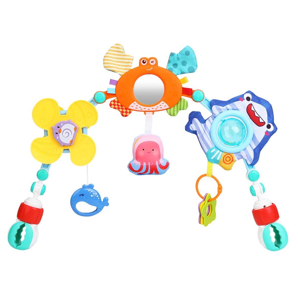 ABS and Silicone Adjustable Musical Arch Toy for Strollers and Bassinets