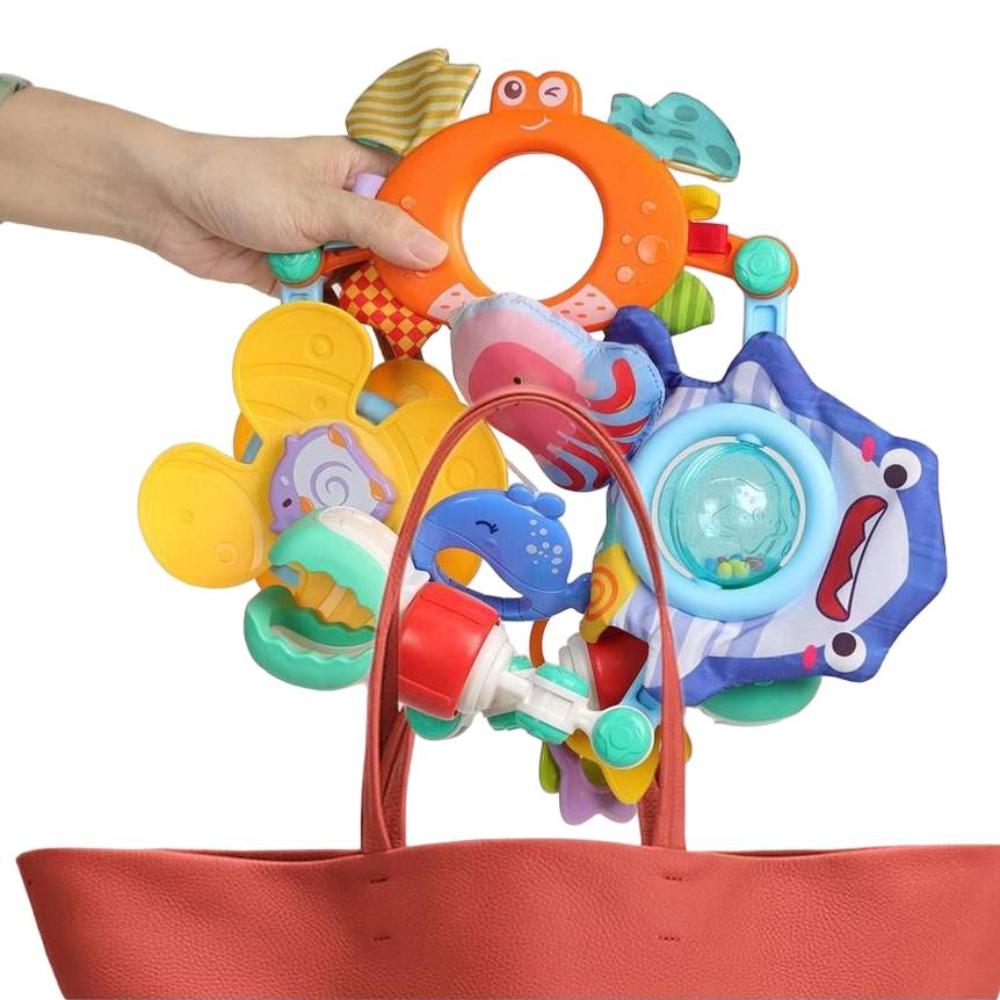 ABS and Silicone Adjustable Musical Arch Toy for Strollers and Bassinets