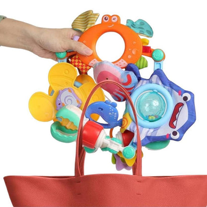 ABS and Silicone Adjustable Musical Arch Toy for Strollers and Bassinets