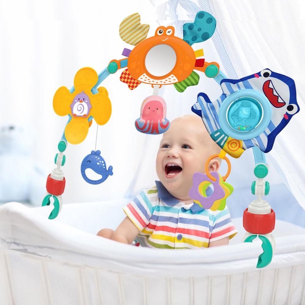 ABS and Silicone Adjustable Musical Arch Toy for Strollers and Bassinets