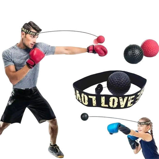 PU Material Adjustable Headband Reflex Boxing Ball for Coordination Training