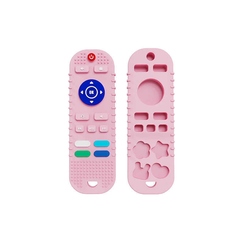 Happy Tiny Mart Silicone Remote Control Shaped Infant Teething Relief Toy